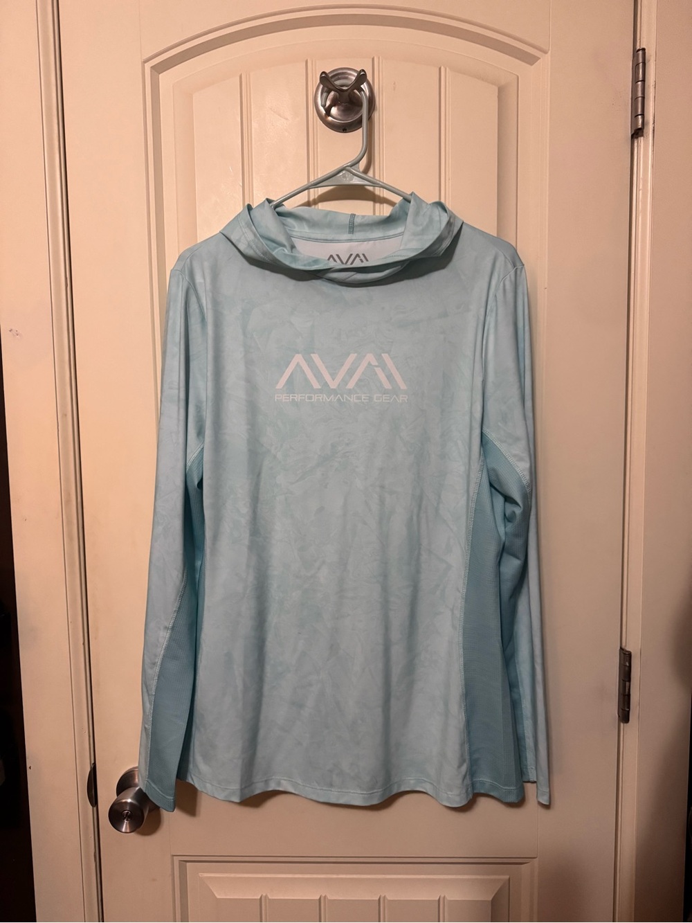 Avail Performance Gear Ice Blue Hoodie Top